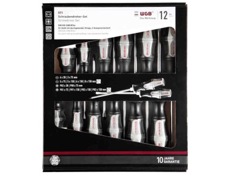 ZESTAW WKRĘTAKÓW DO POBIJANIA (12) /WGB/