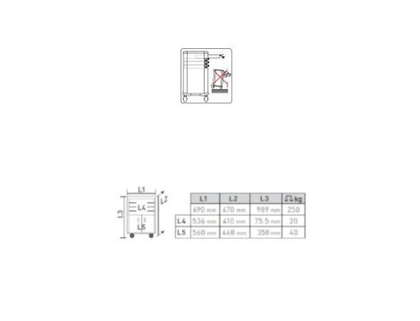 WÓZEK NARZĘDZIOWY P206 Z WYPOSAŻENIEM (286) - 5