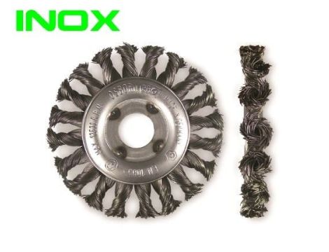 SZCZOTKA TARCZOWA 125x13x22,2 DRUT SPLAT INOX 0,5