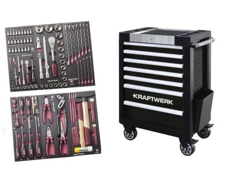 WÓZEK NARZĘDZIOWY P407 Z WYPOSAŻENIEM 104 CZĘŚCI