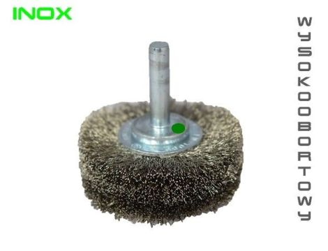 SZCZOTKA TARCZOWA 50X17 Z TRZPIENIEM DRUT FAL INOX