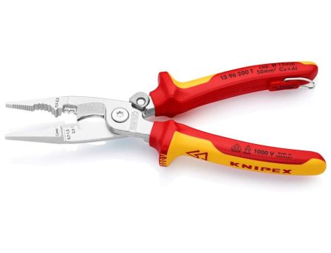 Szczypce VDE 6w1 2K z zaczepem T 200mm - 2