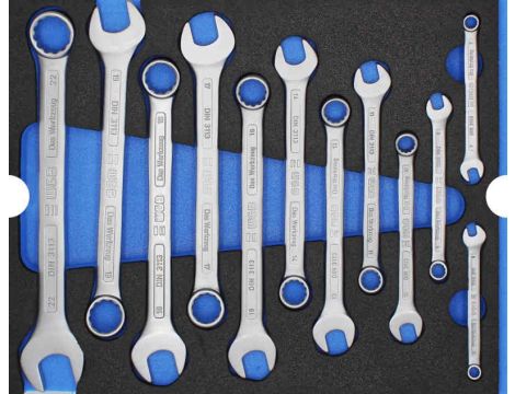 ZESTAW KLUCZY PŁASKO-OCZKOWYCH 6-22 (12) /WGB/