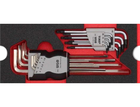 ZESTAW KLUCZY TRZPIENIOWYCH HEX/TORX /WGB/