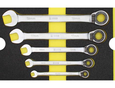 ZESTAW KLUCZY PŁASKO-ZAPADKOWYCH 8-19 (5) /WGB/