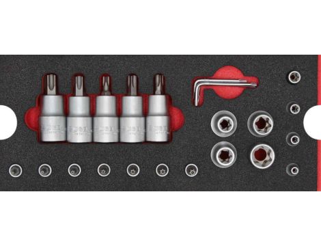 ZESTAW NASADEK TORX T8-T60 / E4-18 (23) /WGB/