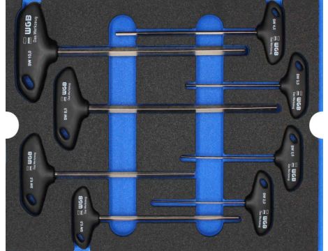 ZESTAW KLUCZY TYPU "T" HEX 2X90 - 10X200 (8) /WGB/