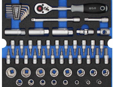 ZESTAW KLUCZY NASADOWYCH 3/8" W PIANCE (55) /WGB/