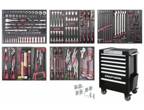 WÓZEK NARZĘDZIOWY P407 Z WYPOSAŻENIEM 273 CZĘŚCI