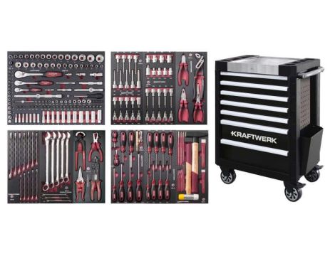 WÓZEK NARZĘDZIOWY P407 Z WYPOSAŻENIEM 219 CZĘŚCI