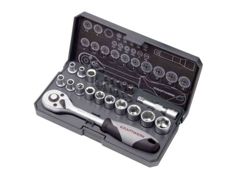 ZESTAW KLUCZY NASADOWYCH Basic 1/4" 26-elementowy