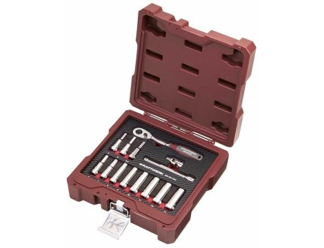 ZESTAW KLUCZY NASADOWYCH DŁUGICH 1/4" 14-CZĘŚCIOWY