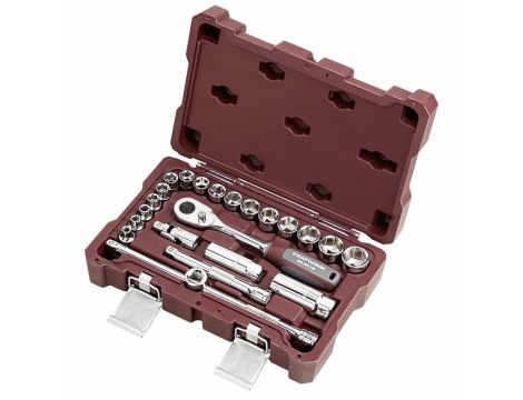 ZESTAW KLUCZY NASADOWYCH 3/8" 23-CZĘŚCIOWY