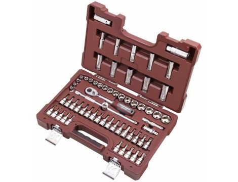 ZESTAW KLUCZY NASADOWYCH 3/8" 62-CZĘŚCIOWY