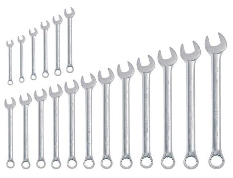 ZESTAW KLUCZY PŁASKO-OCZKOWYCH COMBI 5.5-22MM (18) - 2