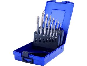 ZESTAW GWINTOWNIKÓW DIN371B HSS-E M3-M12 + WIERTŁA