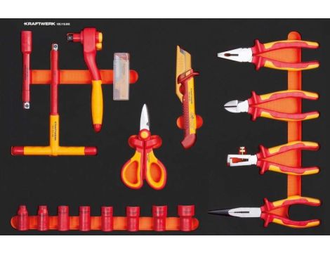 ZESTAW SZCZYPIEC I KLUCZY NASADOWYCH VDE 3/8" W PI
