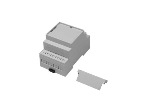 Zestaw obudowy szyny DIN, 53.4 x 90 x 58mm, materiał: Poliwęglan, kolor: Jasnoszary, IP20, RS PRO
