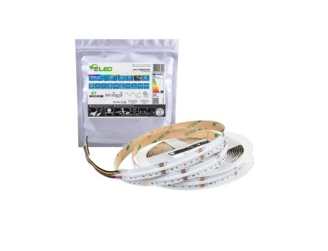 Taśma LED COB RGB+CCT 840 chips 24V 16W (CCT - 2700K - 6500K) CRI90+ IP54 - ED00031527 /odcinki po 5 m/