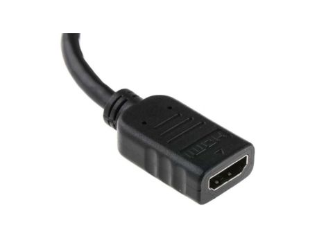 Kabel KVM, dł. 150mm - Męskie DisplayPort - Żeńskie HDMI, kolor: Czarny, RS PRO
