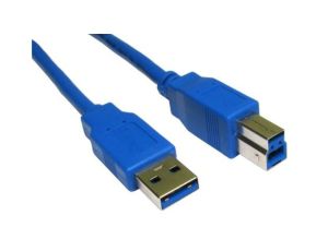 Kabel USB, dł. 3m, kolor: Niebieski