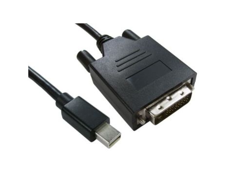 Kabel DisplayPort 3m Męskie Mini DisplayPort to Męski przewód DVI-D. Czarny