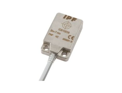 Czujnik indukcyjny 8x32x20mm zabudowany Sn: 7mm 10-30V DC -25-85stC PNP NC kabel 3pin 2m IP69K IC210206