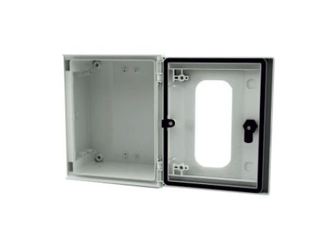 Szafka ścienna rozdzielcza Jasnoszary, materiał: Plastik wzmacniany włóknem szklanym, IP66, RS PRO RAL 7035