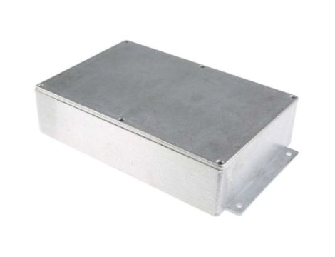 Obudowa ekranowana Srebrny z kołnierzem, 252 x 146.1 x 55.5mm, RS PRO