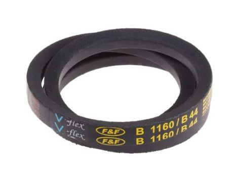 Pas napędowy, profil B, materiał: PET, guma, 17mm x 11mm x 1.12m, RS PRO