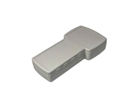 Obudowa do urządzeń przenośnych, IP54, 210 x 110 x 41mm, materiał: ABS, kolor: Szary, z miejscem na wyświetlacz, z