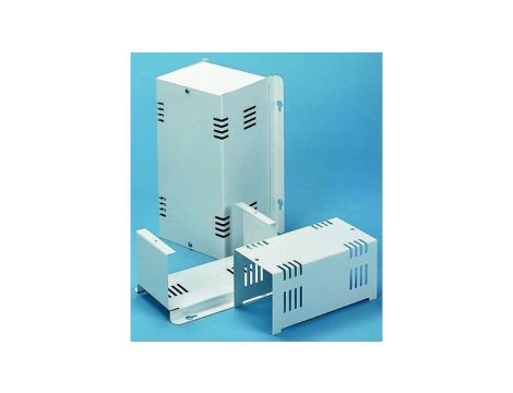 Obudowa urządzeń elektronicznych wentylowana, Stal walcowana na zimno, biała, 500 x 180 x 130mm, RS PRO