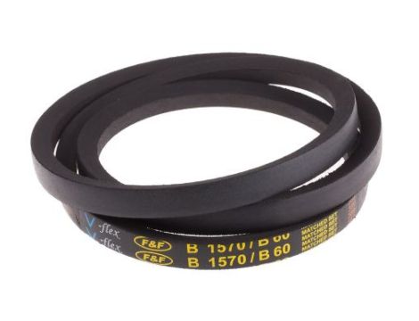 Pas napędowy, profil B, materiał: PET, guma, 17mm x 11mm x 1.52m, RS PRO