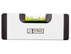 Poziomica kieszonkowa, materiał: Aluminium, 0,5 mm/m, RS PRO