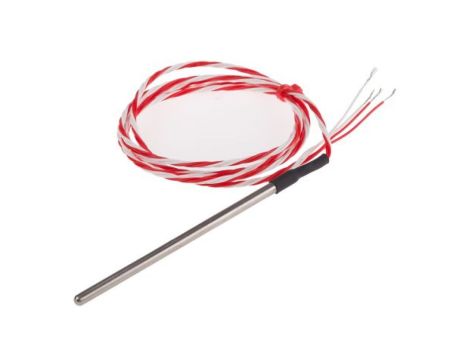 Termopara typ PT 100, -50C do +200C 90mm kabel 1m, Stal nierdzewna