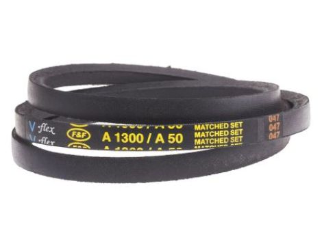 Pas napędowy, profil A, materiał: PET, guma, 13mm x 8mm x 1.27m, RS PRO