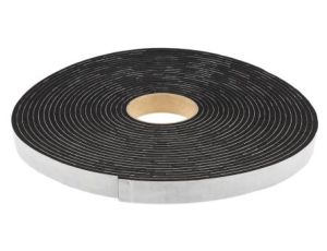 Taśma piankowa, 15m x 25mm x 6mm, kolor: Czarny, RS PRO