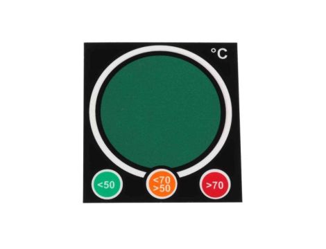 Wskaźnik temperatury — etykieta 3-skalowy