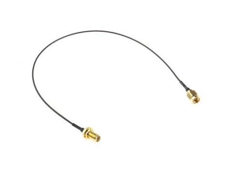 Kabel koncentryczny, RF, Czarny Wtyk SMA Gniazdo SMA 300mm, RS PRO Z zakończeniem