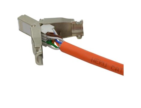 Wtyk beznarzędziowy RJ45 8P8C kat.6A ekranowany FTP