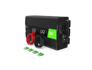 Przetwornica napięcia inwerter 12V - 230V 1000W/2000W, modyfikowana sinusoida (INV08) GREEN CELL