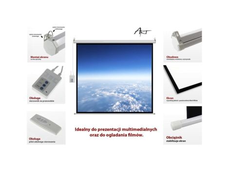 EKRAN ELEKTRYCZNY 4:3 120 244x183cm z pilotem FS-120 4:3 ART