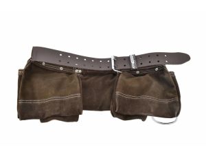 AWTOOLS PAS MONTERSKI PROFESJONALNY 11 KIESZENI PASEK SKÓRZANY BLACK LINE