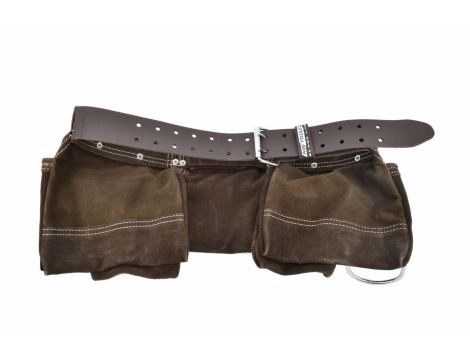 AWTOOLS PAS MONTERSKI PROFESJONALNY 11 KIESZENI PASEK SKÓRZANY BLACK LINE