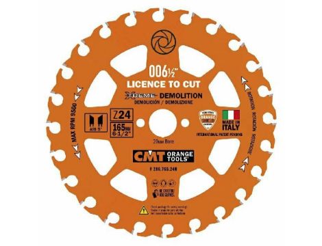 CMT PIŁA HM D=165 Z=24 F=20 K/P=2,3/1,2