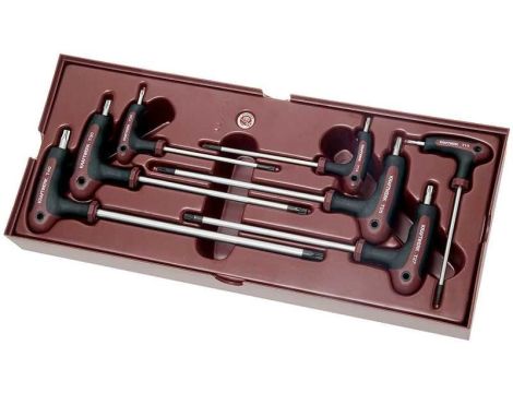 ZESTAW KLUCZY "T" TORX T10-T10 COMPLETO (7)
