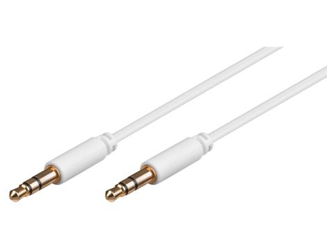 Kabel łączący jack 3,5 mm, pozłacany - Długość kabla 0.5 m