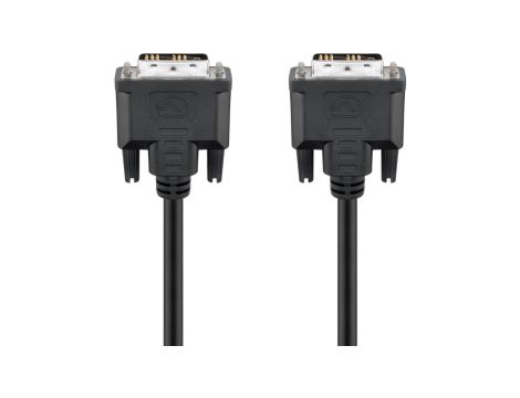 Kabel DVI-D Full HD Single Link, niklowany - Długość kabla 2 m