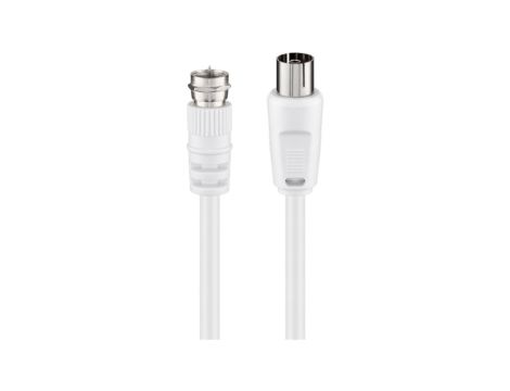 Kabel przyłączeniowy SAT/antenowy ( 70 dB), podwójne ekranowanie - Długość kabla 2.5 m