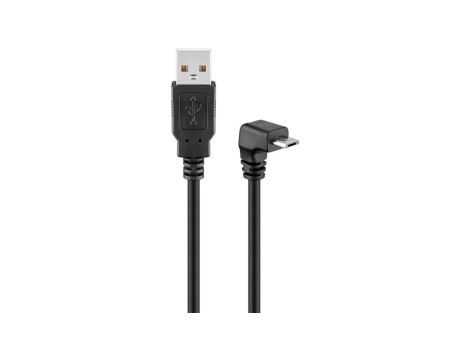 Kabel USB 2.0 Hi-Speed 90, Czarny - Długość kabla 1.8 m